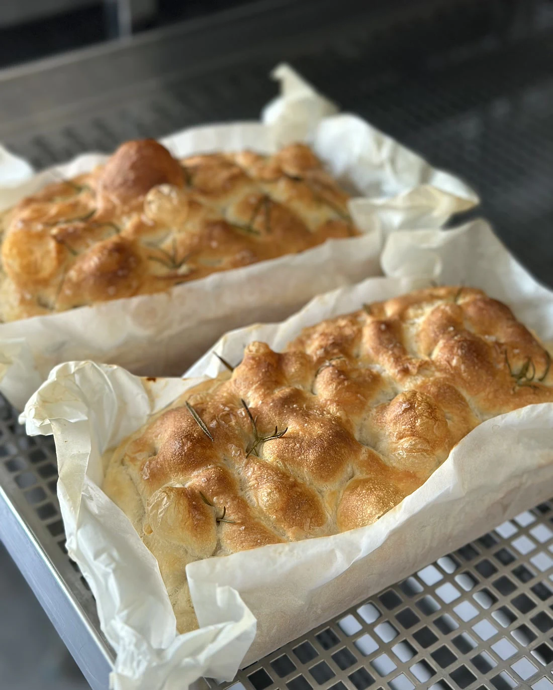 Real BWC rosemary focaccia baked at JWC Academy