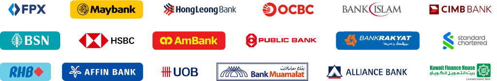 Malaysian online banking payment logos